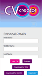 Mobile Screenshot of hants.cv-creator.com